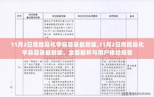 11月2日危险品化学品目录最新版，全面解析与用户体验报告