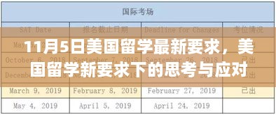 11月美国留学新要求下的思考与应对策略