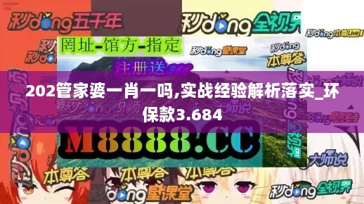 202管家婆一肖一吗,实战经验解析落实_环保款3.684