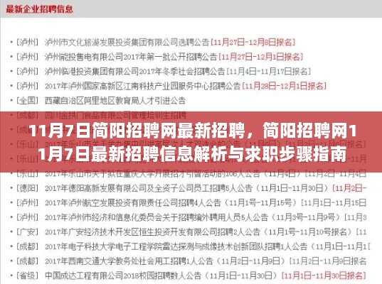 11月7日简阳招聘网最新招聘信息解析与求职步骤指南