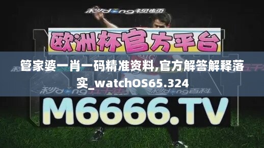 管家婆一肖一码精准资料,官方解答解释落实_watchOS65.324