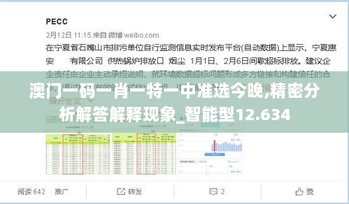 澳门一码一肖一特一中准选今晚,精密分析解答解释现象_智能型12.634