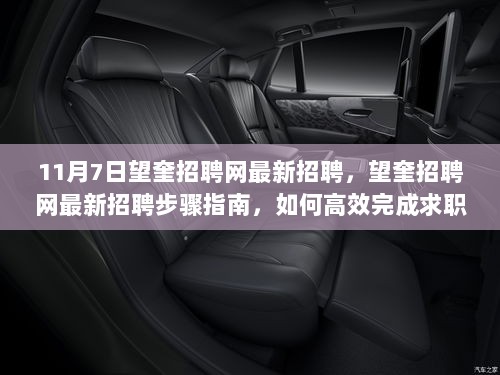 11月7日望奎招聘网最新招聘信息及高效求职步骤指南