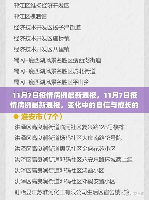 11月7日疫情病例最新通报，变化中的自信与成长的力量