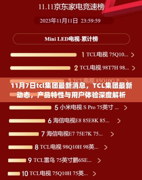 TCL集团最新动态及产品特性与用户体验深度解析