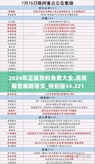 2024年正版资料免费大全,高效解答解释落实_特别版55.221