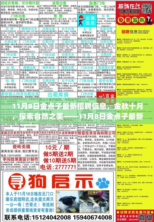 金秋十月，探索自然之美——11月8日金点子最新旅行与自然探索领域招聘信息