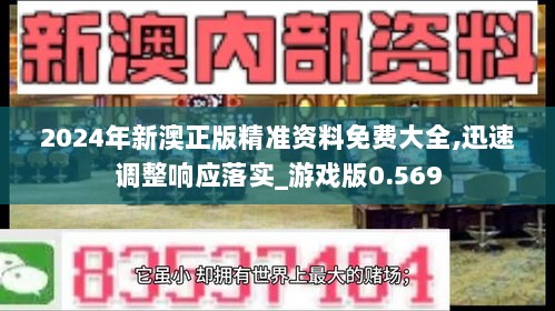 2024年新澳正版精准资料免费大全,迅速调整响应落实_游戏版0.569