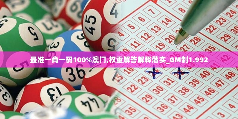 最准一肖一码100%澳门,权重解答解释落实_GM制1.992