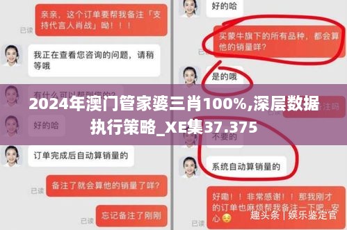 2024年澳门管家婆三肖100%,深层数据执行策略_XE集37.375