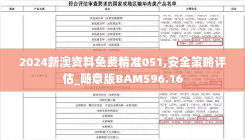 2024新澳资料免费精准051,安全策略评估_随意版BAM596.16