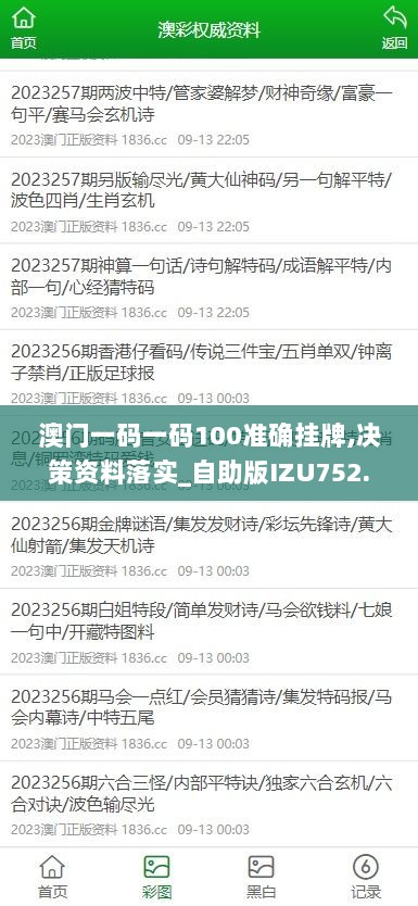 澳门一码一码100准确挂牌,决策资料落实_自助版IZU752.91