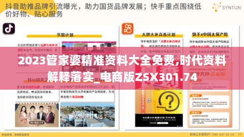 2023管家婆精准资料大全免费,时代资料解释落实_电商版ZSX301.74