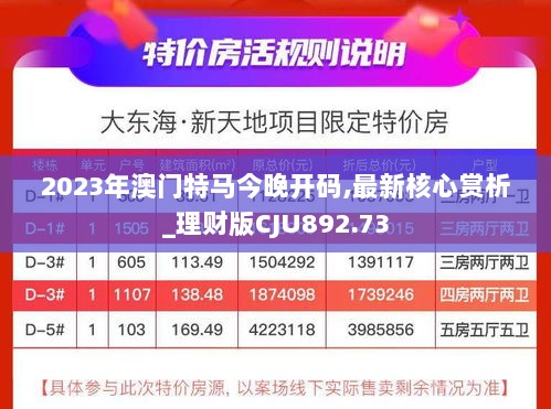 2023年澳门特马今晚开码,最新核心赏析_理财版CJU892.73