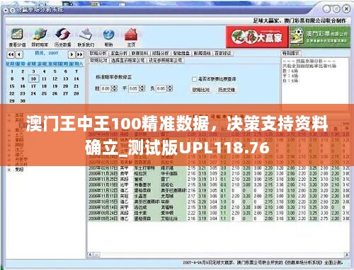 澳门王中王100精准数据，决策支持资料确立_测试版UPL118.76