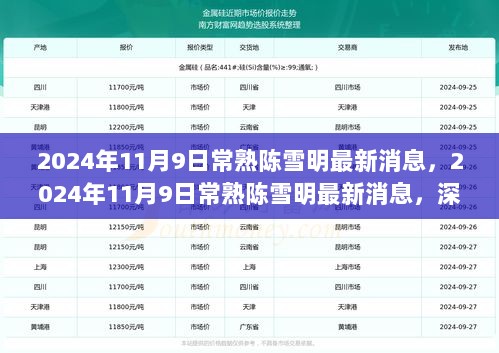 2024年11月9日常熟陈雪明最新消息，深度解析与案例分析