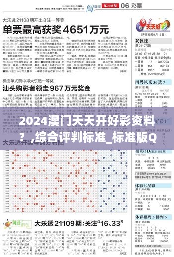 2024澳门天天开好彩资料？,综合评判标准_标准版QNG305.96