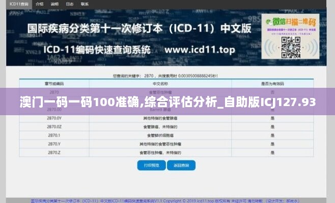 澳门一码一码100准确,综合评估分析_自助版ICJ127.93