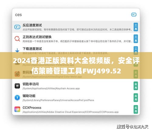 2024香港正版资料大全视频版，安全评估策略管理工具FWJ499.52