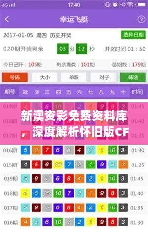 新澳资彩免费资料库，深度解析怀旧版CFL723.29攻略