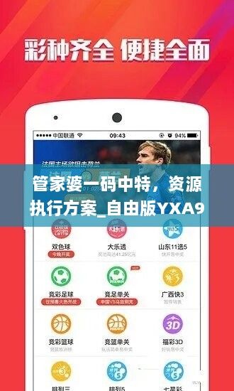 管家婆一码中特，资源执行方案_自由版YXA934.18