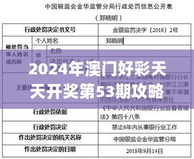 2024年澳门好彩天天开奖第53期攻略解析：安全策略XYN108.25版