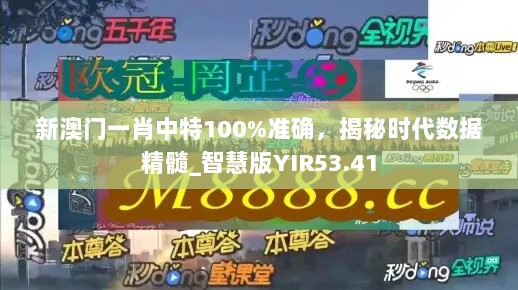 新澳门一肖中特100%准确，揭秘时代数据精髓_智慧版YIR53.41