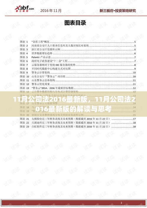 11月公司法2016最新版解读与思考