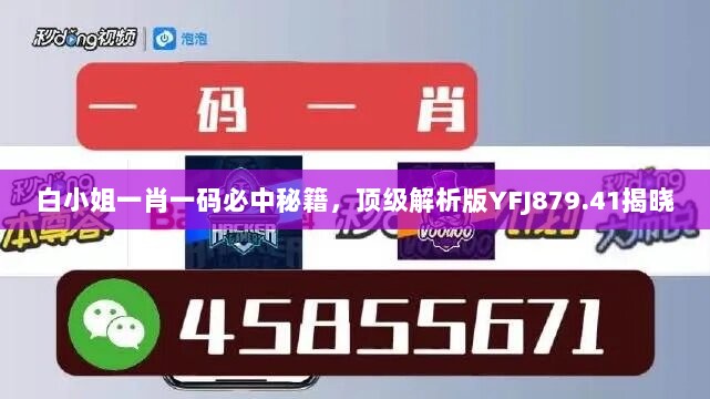 白小姐一肖一码必中秘籍，顶级解析版YFJ879.41揭晓