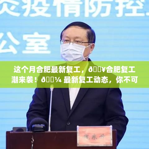 合肥复工潮火热来袭，最新复工动态与指南不可错过