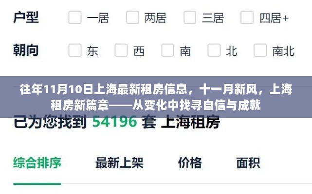 上海租房新篇章，从变化中找寻自信与成就——11月10日最新租房信息