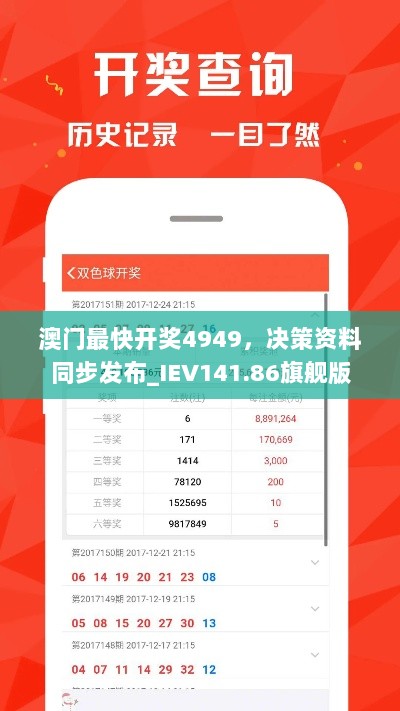 澳门最快开奖4949，决策资料同步发布_IEV141.86旗舰版