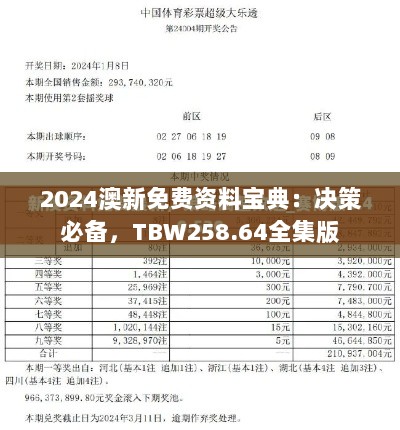 2024澳新免费资料宝典：决策必备，TBW258.64全集版