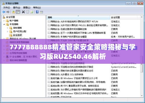 7777888888精准管家安全策略揭秘与学习版RUZ540.46解析