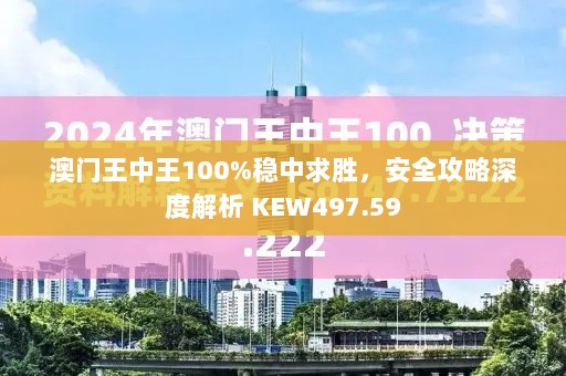 澳门王中王100%稳中求胜，安全攻略深度解析 KEW497.59