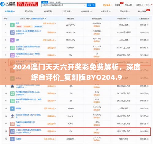 2024澳门天天六开奖彩免费解析，深度综合评价_复刻版BYO204.9