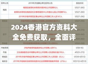 2024香港官方资料大全免费获取，全面评估准则_限量版SLJ428.46