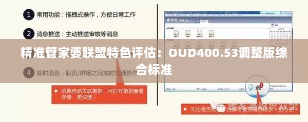 精准管家婆联盟特色评估：OUD400.53调整版综合标准