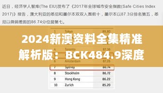 2024新澳资料全集精准解析版：BCK484.9深度解读