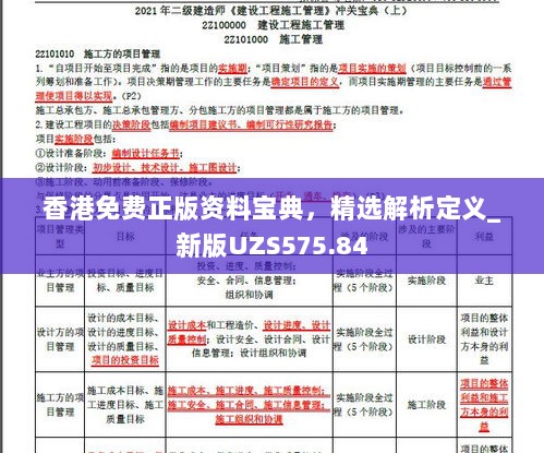 香港免费正版资料宝典，精选解析定义_新版UZS575.84