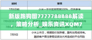 新版跑狗图7777788888解读，策略分析_娱乐资讯XQM74.97