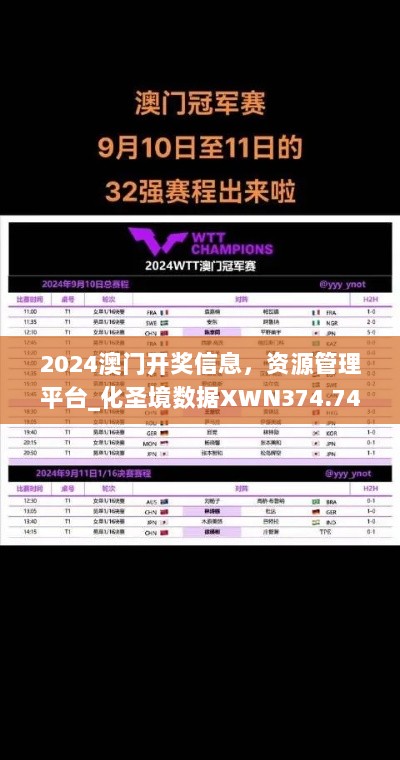 2024澳门开奖信息，资源管理平台_化圣境数据XWN374.74