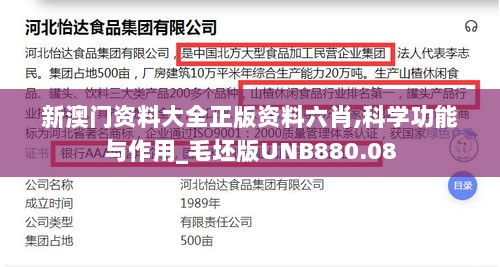 新澳门资料大全正版资料六肖,科学功能与作用_毛坯版UNB880.08