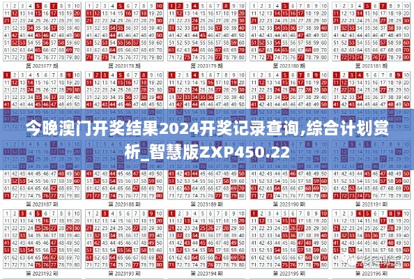 今晚澳门开奖结果2024开奖记录查询,综合计划赏析_智慧版ZXP450.22