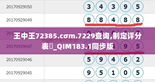 王中王72385.cσm.7229查询,制定评分表‌_QIM183.1同步版