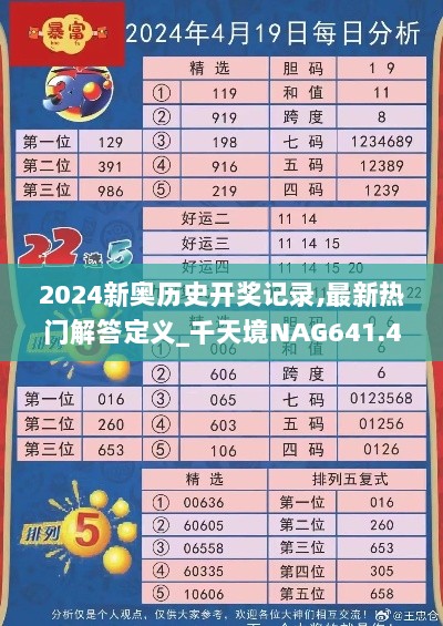 2024新奥历史开奖记录,最新热门解答定义_千天境NAG641.48