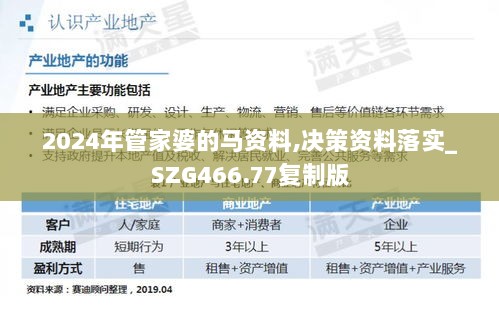 2024年管家婆的马资料,决策资料落实_SZG466.77复制版