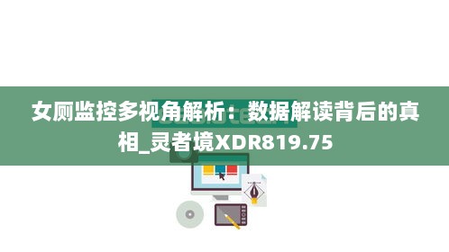 女厕监控多视角解析：数据解读背后的真相_灵者境XDR819.75