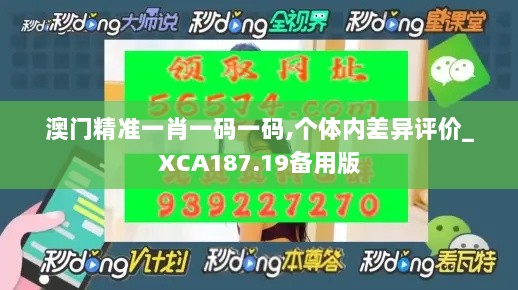 澳门精准一肖一码一码,个体内差异评价_XCA187.19备用版