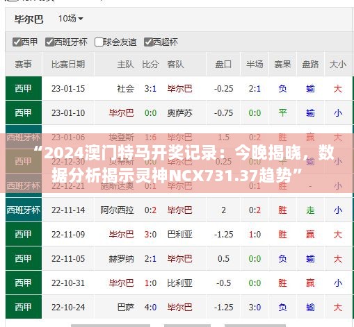 “2024澳门特马开奖记录：今晚揭晓，数据分析揭示灵神NCX731.37趋势”